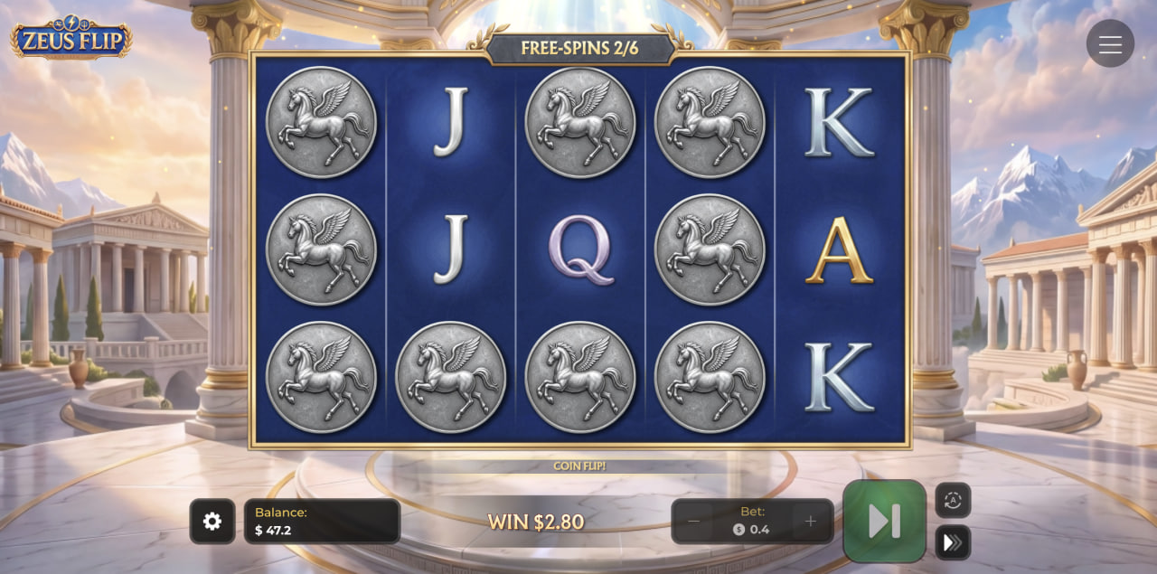 Zeus Flip avis démo gratuite casino argent : rouleaux en tours gratuits avec pièces Pégase
