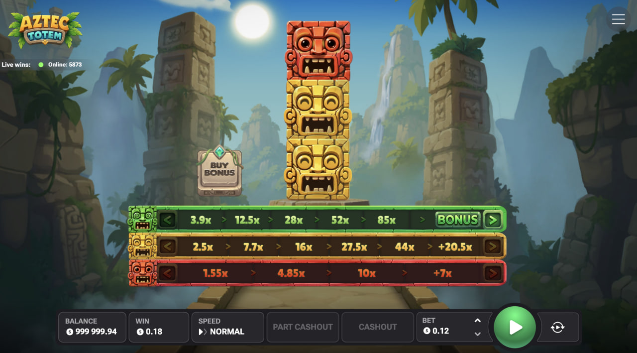 Aztec Totem avis démo gratuit casino jeu : totem et trois lignes de multiplicateurs sur ordinateur